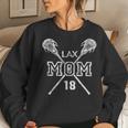 Lax Mom 18 Lacrosse Mom Player Number 18 Mothers Day Gifts Women Crewneck Graphic Sweatshirt Gifts for Her