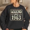 Legend Since 1963 Original Born In 1963 60Th Birthday Year Women Crewneck Graphic Sweatshirt Gifts for Her