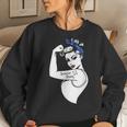 Linewive Strong Lineman Proud Wife Husband Job Pride Women Sweatshirt Gifts for Her