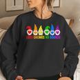 Love Lgbt Rainbow Gnomes Lgbtq Couple Squad Gay Lesbian Women Sweatshirt Gifts for Her