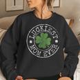Luckiest Mom Ever Shamrocks Lucky Mother St Patricks Day Women Crewneck Graphic Sweatshirt Gifts for Her