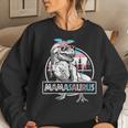 Mamasaurus Dinosaur Mama Saurus Protect Trans Kids Mom Ally Women Sweatshirt Gifts for Her