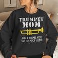 Marching Band Funny Trumpet Mum Women Crewneck Graphic Sweatshirt Gifts for Her