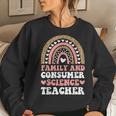 Men Family And Consumer Science Facs Teacher Back To School Women Crewneck Graphic Sweatshirt Gifts for Her