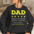 Mens Funny Dad Fathers Day Joke Humor Dad Son Daughter Daddy Women Crewneck Graphic Sweatshirt Gifts for Her
