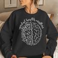 Mental Health Matters Be Kind Women Floral Brain Women Sweatshirt Gifts for Her