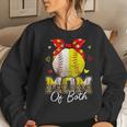 Womens Mom Of Both Baseball And Softball Mom Women Sweatshirt Gifts for Her