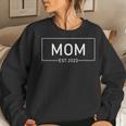 Womens Mom Est 2023 Promoted To Mother 2023 First Women Sweatshirt Gifts for Her