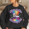 Mom Of The Birthday Girl Retro Rolling Skate Gift For Women Women Crewneck Graphic Sweatshirt Gifts for Her