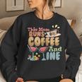 Womens This Mom Runs On Coffee And Wine Women Sweatshirt Gifts for Her