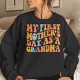 My First Mothers Day As A Grandma Mothers Day 2023 Grandma Gift For Womens Women Crewneck Graphic Sweatshirt Gifts for Her