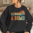 Not Fragile Like A Flower Fragile Like A Bomb Feminist Women Crewneck Graphic Sweatshirt Gifts for Her