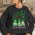 Nurses Love Shenanigans Funny Gnomes Nurse St Patricks Day Women Crewneck Graphic Sweatshirt Gifts for Her