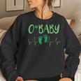 O Baby L&D Nurse St Patricks Day Labor & Delivery Nurse Women Crewneck Graphic Sweatshirt Gifts for Her