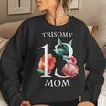 Patau Syndrome Trisomy 13 Awareness Day Mom Dad March 13 Women Sweatshirt Gifts for Her