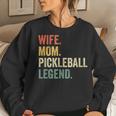 Pickleball Funny Wife Mom Legend Vintage Mothers Day Women Crewneck Graphic Sweatshirt Gifts for Her