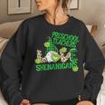Preschool Teacher St Patricks Day Prek Shenanigans Love V2 Women Crewneck Graphic Sweatshirt Gifts for Her