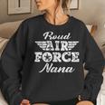 Proud Air Force Nana Pride Military Family Grandmother Gifts Women Crewneck Graphic Sweatshirt Gifts for Her