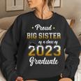 Proud Big Sister Of A Class Of 2023 Graduate Senior Funny Women Crewneck Graphic Sweatshirt Gifts for Her