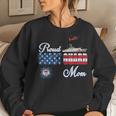 Proud Coast Guard Mom US Coast Guard Veteran Military Women Crewneck Graphic Sweatshirt Gifts for Her