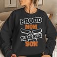 Proud Mom Of A Black Belt Son Karate Mom Women Sweatshirt Gifts for Her