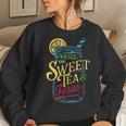 Raised On Sweet Tea & Jesus - Southern Pride Iced Tea Women Sweatshirt Gifts for Her