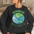 Respect Your Mother Earth Planet Day Green Environmentalist Women Crewneck Graphic Sweatshirt Gifts for Her