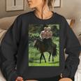 Russian Putin Riding A Horse With Donald Trump Meme Women Sweatshirt Gifts for Her
