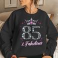 Womens Womens 85 And Fabulous 1935 85Th Birthday Women Sweatshirt Gifts for Her