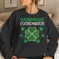 Shenanigans Coordinator Funny St Patricks Day Teacher Women Crewneck Graphic Sweatshirt Gifts for Her