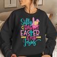 Silly Rabbit Easter Is For Jesus Christians Easter Women Sweatshirt Gifts for Her