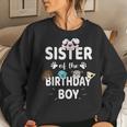Sister Of The Birthday Boy Dog Lover Party Puppy Theme Women Sweatshirt Gifts for Her