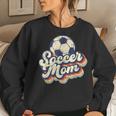 Soccer Mom Soccer Ball Retro Vintage Mom Life Women Sweatshirt Gifts for Her