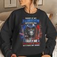 Sorry If My Patriotism Offends You Trust Me Sarcastic Skull Women Sweatshirt Gifts for Her