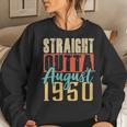 Straight Outta August 1950 70Th Awesome Birthday Gifts Women Crewneck Graphic Sweatshirt Gifts for Her