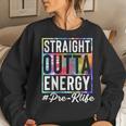 Straight Outta Energy Prek Life Men Women Gift Funny Teacher Women Crewneck Graphic Sweatshirt Gifts for Her