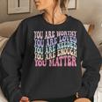 Mental Health Matters Be Kind Groovy Mental Health Awareness Women Sweatshirt Gifts for Her