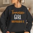 Tennessee Girl And Proud Of It Womens Football Vintage Women Crewneck Graphic Sweatshirt Gifts for Her