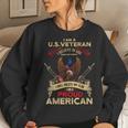Us Veteran Believe In God Country Flag Proud American Women Sweatshirt Gifts for Her