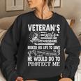 Veteran Wife Army Husband Soldier Saying Cool Military V2 Women Crewneck Graphic Sweatshirt Gifts for Her