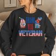 Veterans Day Veteran Appreciation Respect Honor Mom Dad Vets V4 Women Crewneck Graphic Sweatshirt Gifts for Her