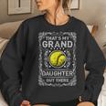 Vintage Softball Grandpa And Grandma Gifts Funny Softball Women Crewneck Graphic Sweatshirt Gifts for Her
