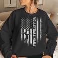 Vintage Usa American Flag Proud Volleyball Nana Silhouette Women Crewneck Graphic Sweatshirt Gifts for Her