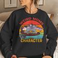 Vintage Weird Moms Build Character Opossum Mom Mothers Day Women Crewneck Graphic Sweatshirt Gifts for Her