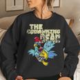 Womens Halloween Walking Zombie Dead Chicken Hen Costume Women Crewneck Graphic Sweatshirt Gifts for Her