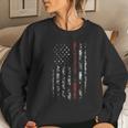 Womens Thin Red Line Fire Fighter Women Crewneck Graphic Sweatshirt Gifts for Her