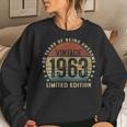 Womens Vintage 1963 60Th Birthday Limited Edition 60 Year Old Gifts Women Crewneck Graphic Sweatshirt Gifts for Her