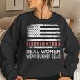 Womens Womens Firefighter Female Fire Fighter Firefighting Mom Women Crewneck Graphic Sweatshirt Gifts for Her