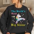 The Worlds Most Magical Big Sister Unicorn Women Sweatshirt Gifts for Her