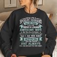 Yes Im A Spoiled Husband Of An October Wife Funny Women Crewneck Graphic Sweatshirt Gifts for Her